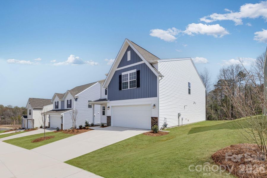 Front exterior of a new home in Cleveland Hill, Shelby, NC, highlighting curb appeal (Image 2).