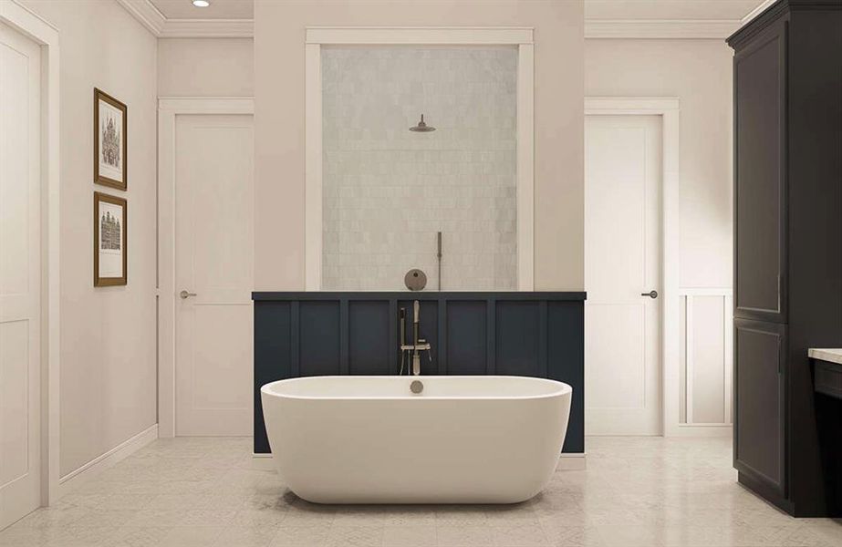 Furnished interior view inside a new home in Oak Water Ranch, Granbury (Image 7).