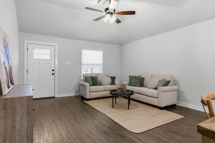 Furnished interior view inside a new home in Bonham Trace, Bryan (Image 9).