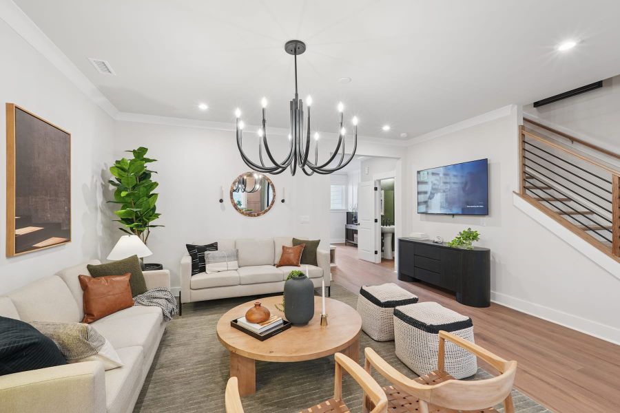 Representative furnished interior of a home built from the Mitchell by Tri Pointe Homes in Summit At Homestead, Chapel Hill (Image 11).