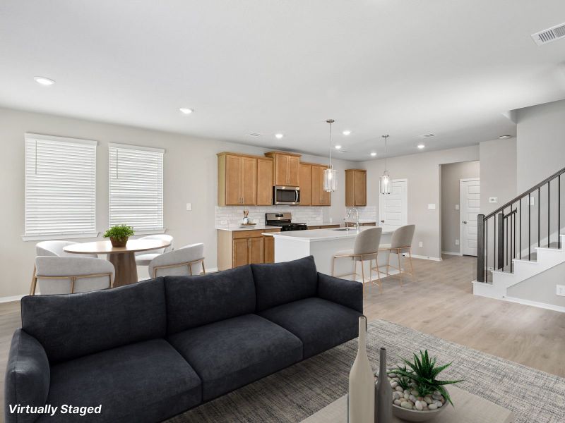 Furnished interior view inside a new home in Parkway Commons - City Series, Missouri City (Image 5).