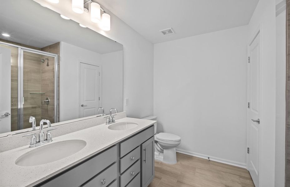 Furnished interior view inside a new home in Parkside Crossing, Charlotte (Image 7). Furnished interior view inside a new home in Parkside Crossing, Charlotte (Image 7).