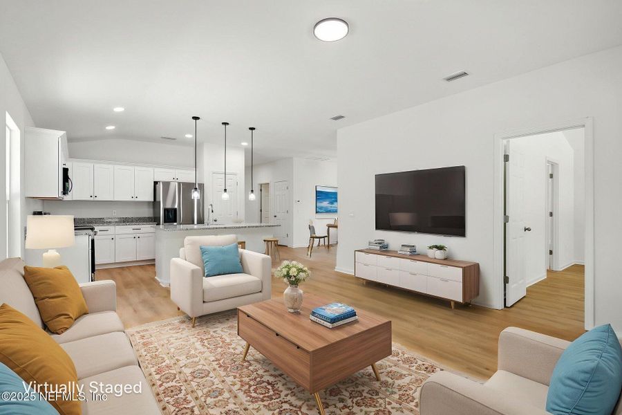 Furnished interior view inside a new home in , Satsuma (Image 14).