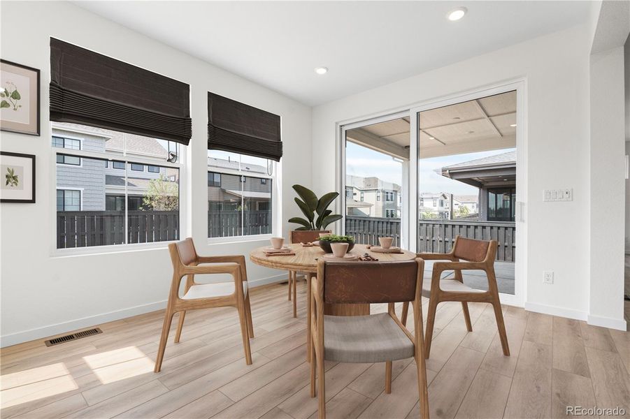 Furnished interior view inside a new home in Harmony at Solstice, Littleton (Image 19).