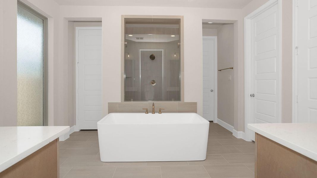 Furnished interior view inside a new home in Legacy Prairie at Katy Court, Katy (Image 6).
