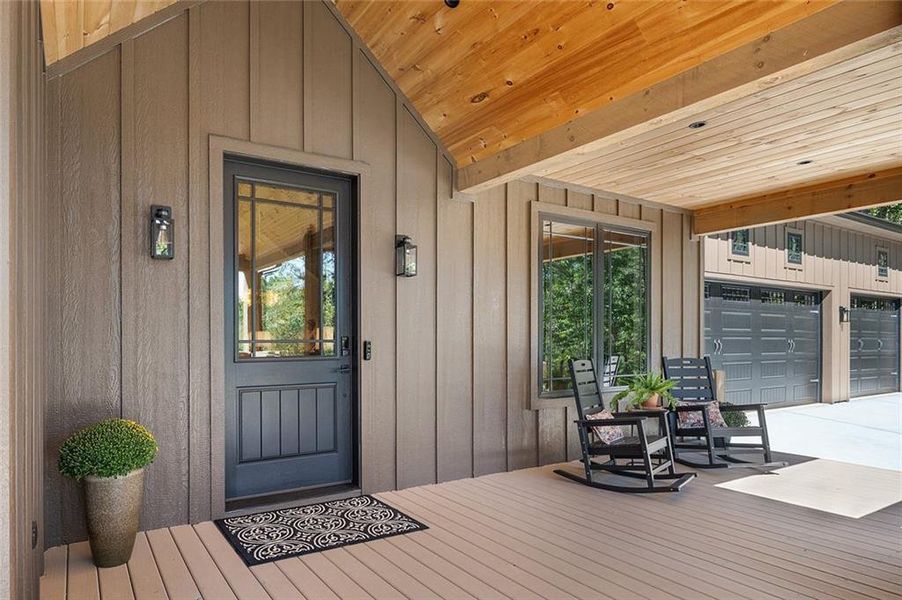 Exterior details and patio area of a home in , Talking Rock (Image 25).