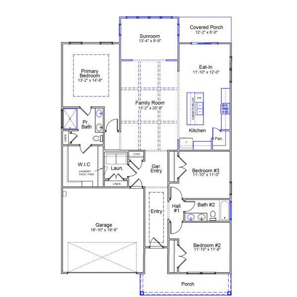 2D floor plan layout of this home in Arcadia, Myrtle Beach, SC (Image 3).