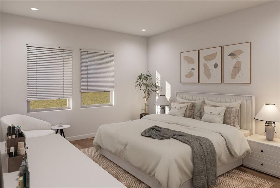 Furnished interior view inside a new home in , Macon (Image 7).