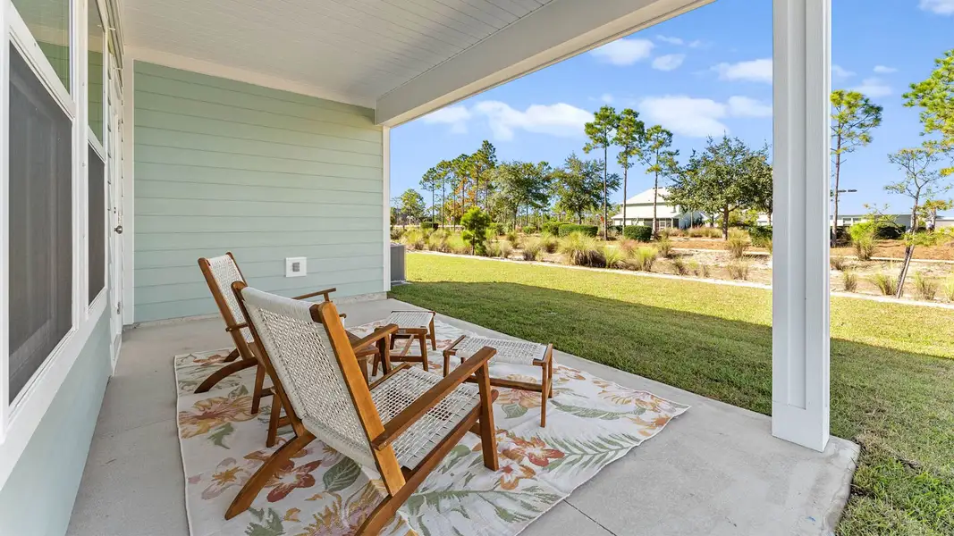 Exterior details and patio area of a home in WindMark Beach, Port Saint Joe (Image 3). Exterior details and patio area of a home in WindMark Beach, Port Saint Joe (Image 3).