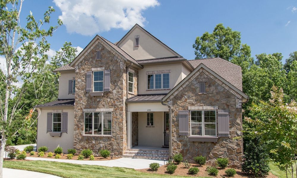 Representative exterior photo of a completed home built from the Monterey by Classica Homes in Riverchase Estates, Lancaster, SC (Image 30).