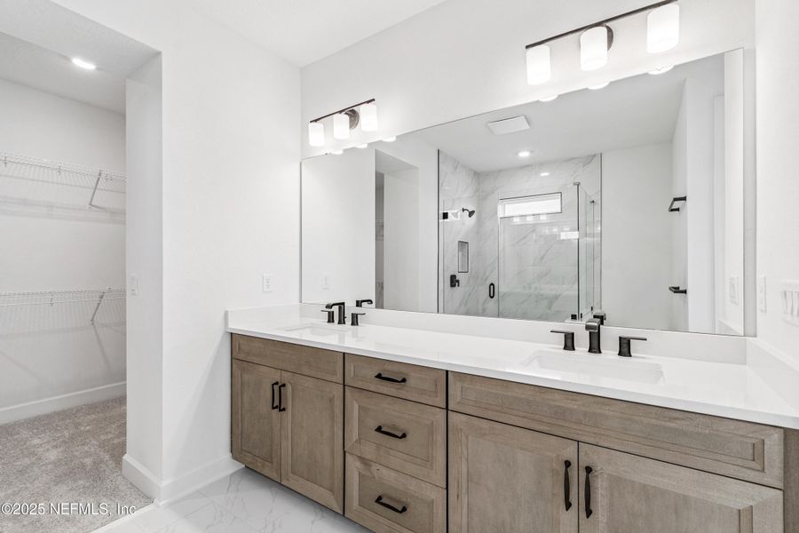 Furnished interior view inside a new home in Seven Pines 50' Rear Entry, Jacksonville (Image 12). Furnished interior view inside a new home in Seven Pines 50' Rear Entry, Jacksonville (Image 12).