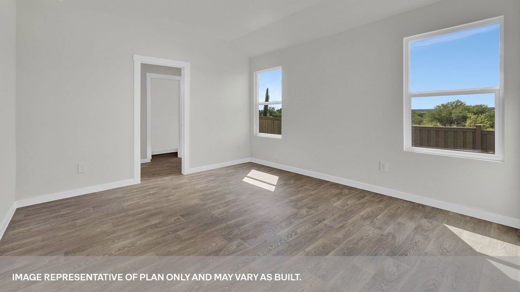 Representative unfurnished interior of a home built from the The Diana by D.R. Horton in Mayfair, New Braunfels (Image 15).