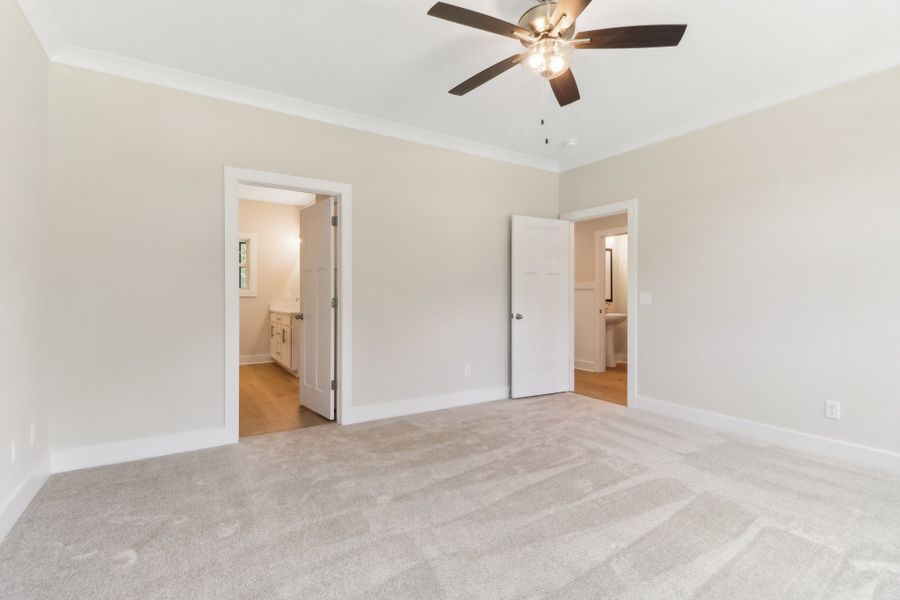 Representative unfurnished interior of a home built from the Connor II by Great Southern Homes in Edwards Ridge, Central (Image 23).