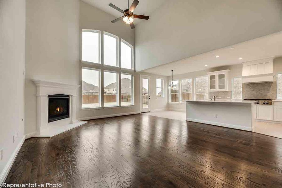Representative unfurnished interior of a home built from the Fenestra by Grand Homes in Edgewater, Fate (Image 22). Representative unfurnished interior of a home built from the Fenestra by Grand Homes in Edgewater, Fate (Image 22).