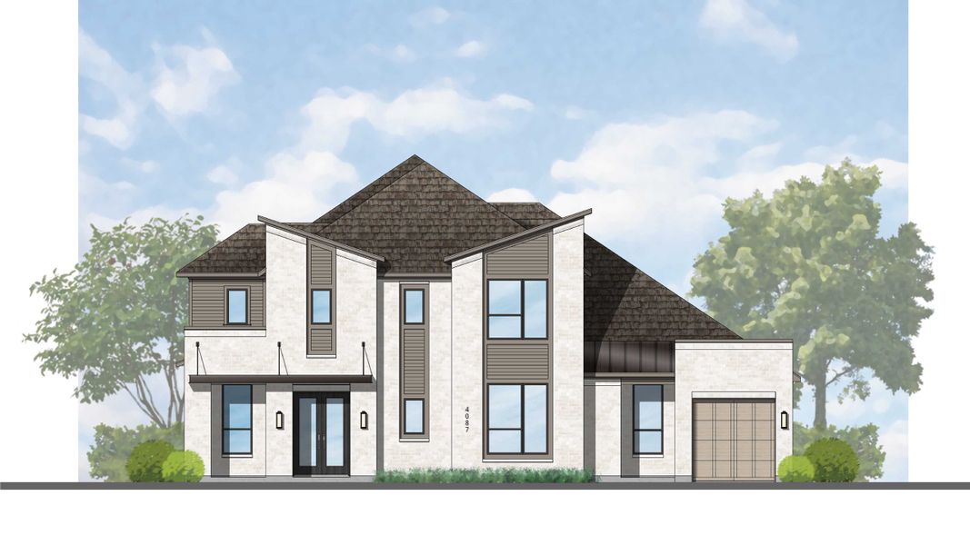 Representative rendering of the exterior for the Siena by Highland Homes (Image 8). Representative rendering of the exterior for the Siena by Highland Homes (Image 8).