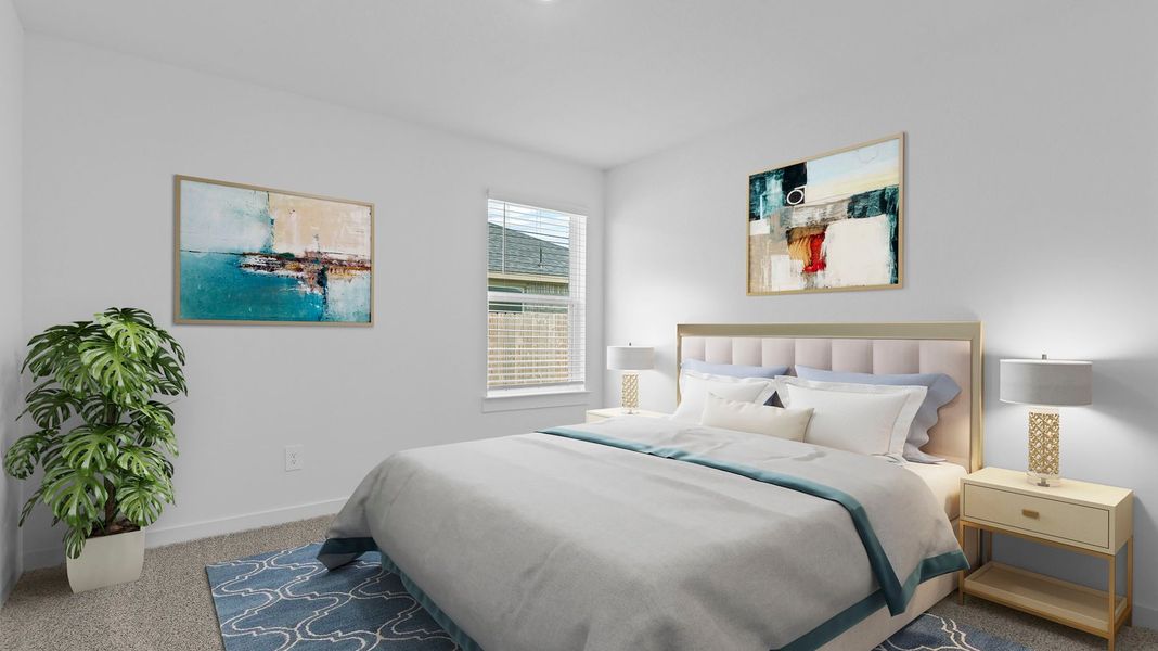 Representative furnished interior of a home built from the Kingston by D.R. Horton in Watermark, Alvin (Image 15).