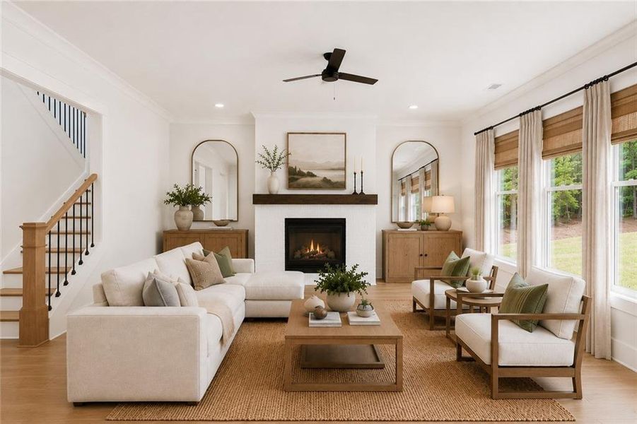 Furnished interior view inside a new home in Lanesborough, Marietta (Image 18).