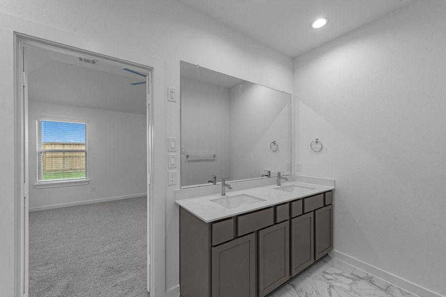 Furnished interior view inside a new home in Grand Mason Crossing, Katy (Image 8).