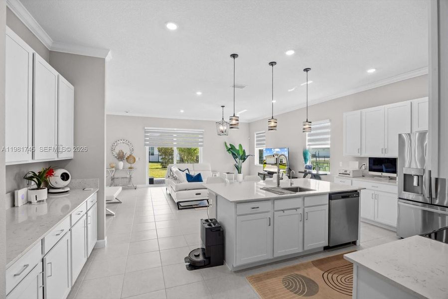 Furnished interior view inside a new home in Veranda Preserve, Port St. Lucie (Image 38).