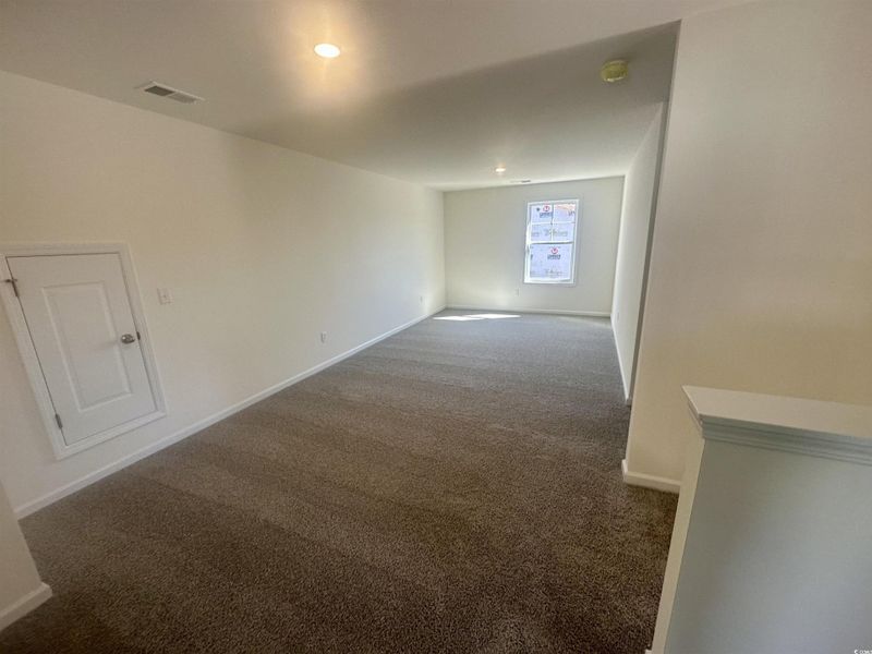 HUGE Bonus room with carpet floors and recessed lighting HUGE Bonus room with carpet floors and recessed lighting