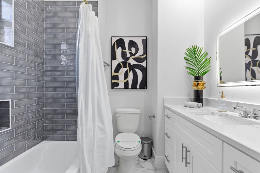 Furnished interior view inside a new home in , Houston (Image 9).