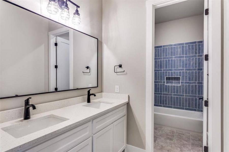 Furnished interior view inside a new home in , Weatherford (Image 8).
