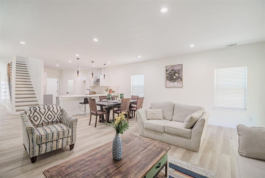 Furnished interior view inside a new home in , Dallas (Image 11).