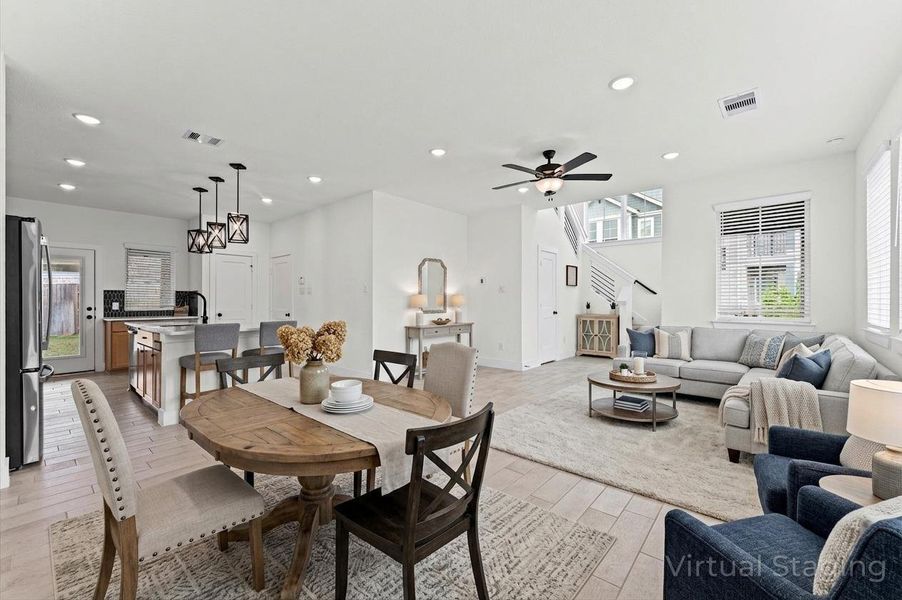 Furnished interior view inside a new home in , Katy (Image 8).