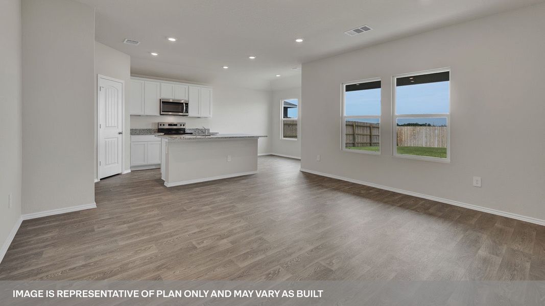 Representative unfurnished interior of a home built from the The Ashburn by D.R. Horton in Swenson Heights, Seguin (Image 12). Representative unfurnished interior of a home built from the The Ashburn by D.R. Horton in Swenson Heights, Seguin (Image 12).
