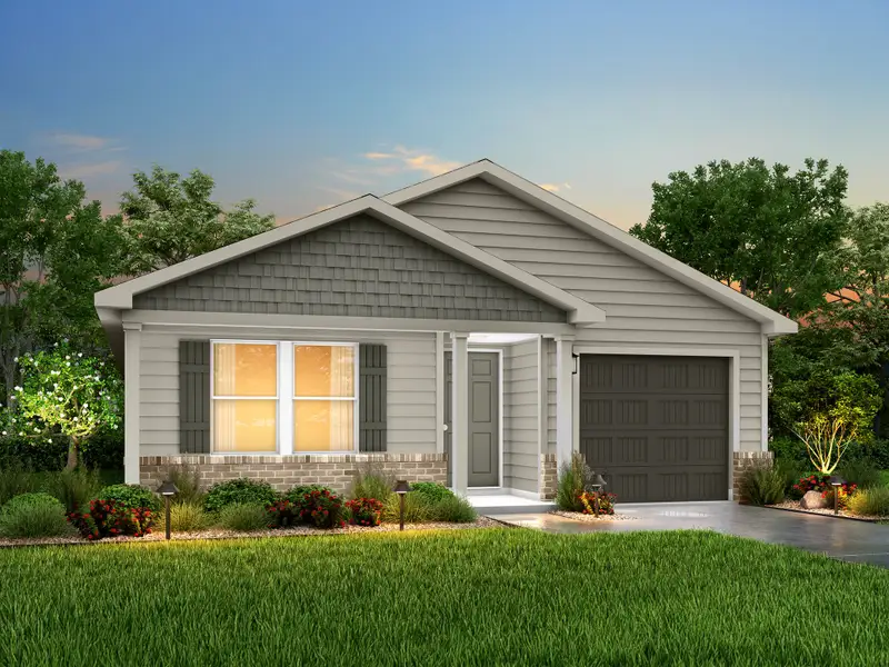 Representative exterior photo of a completed home built from the Yellowstone by National HomeCorp in Poplar Court, Hico, TX (Image 17).