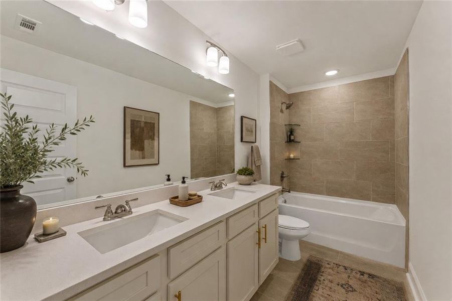 Furnished interior view inside a new home in Clark Farms, Flowery Branch (Image 15).