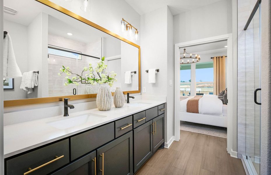 Representative furnished interior of a home built from the Compass by Del Webb in Sun City Texas, Georgetown (Image 13).