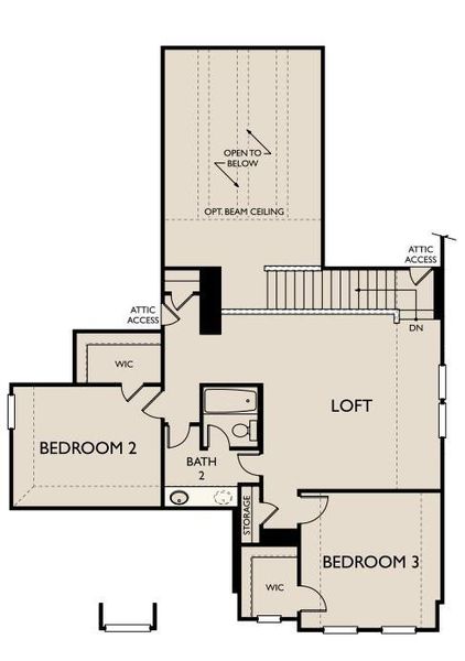 2D floor plan layout of this home in Sunterra Lakes, Brookshire, TX (Image 3).