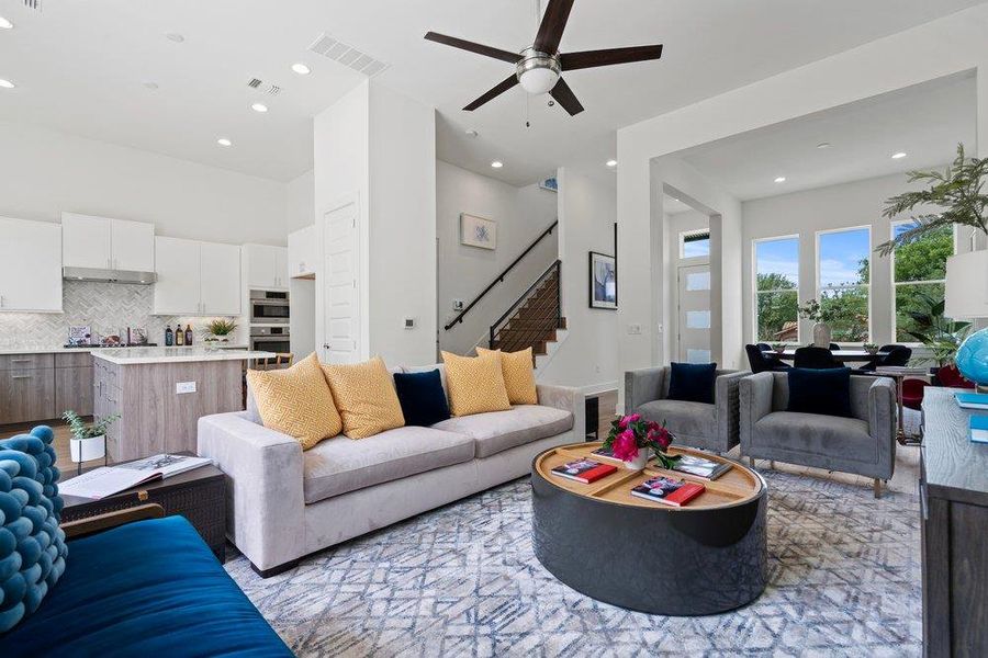 Furnished interior view inside a new home in Agave, Austin (Image 22).