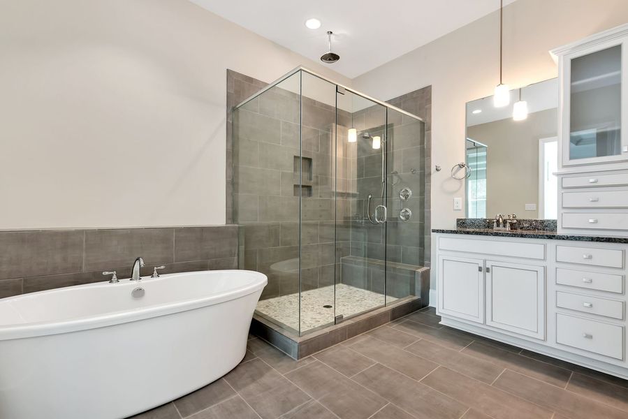 Representative furnished interior of a home built from the Princeton by Greybrook Homes in Harbor Watch, Statesville (Image 46).