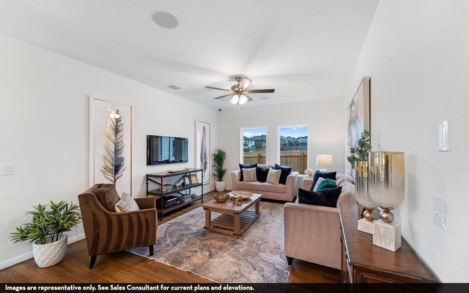 Furnished interior view inside a new home in Sweetgrass Village, Crosby (Image 16).