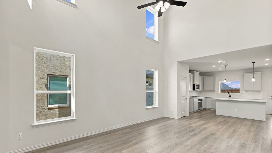Furnished interior view inside a new home in Westridge Journey, McKinney (Image 12).