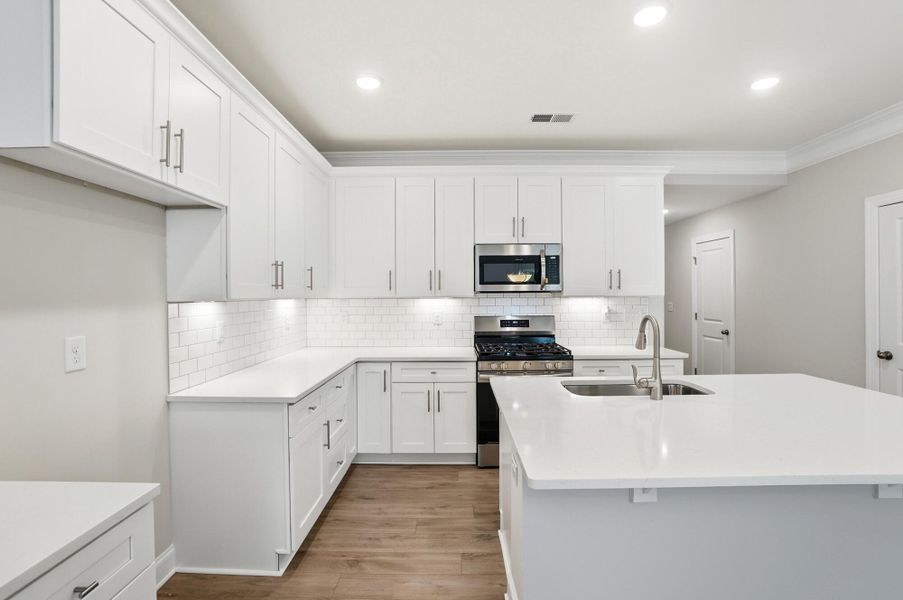 Furnished interior view inside a new home in Harrisburg Village Townhomes, Harrisburg (Image 12).