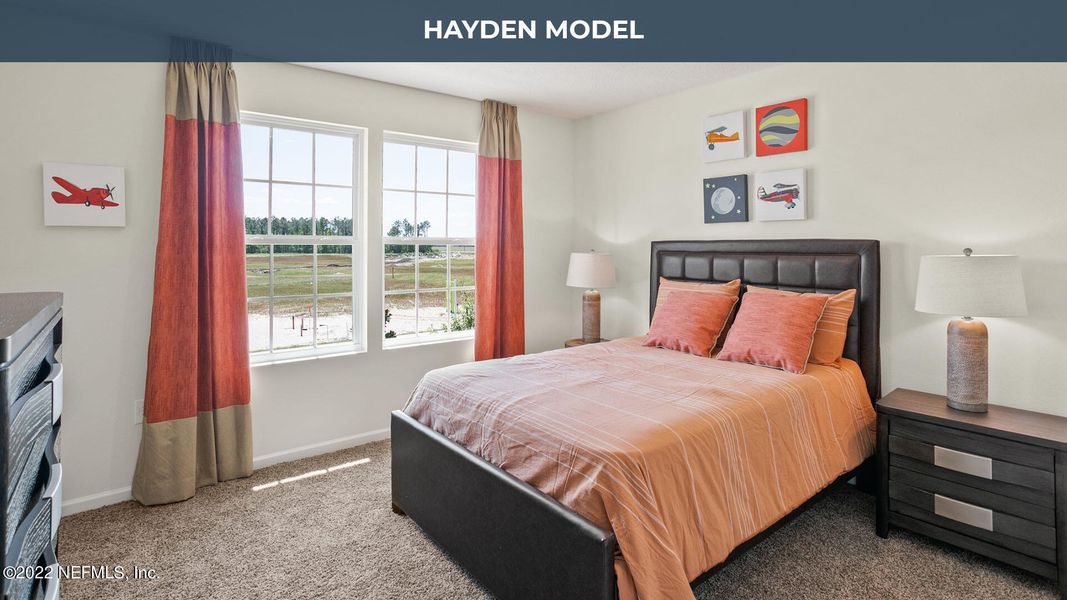 Furnished interior view inside a new home in Cross Creek Express, Green Cove Springs (Image 6).