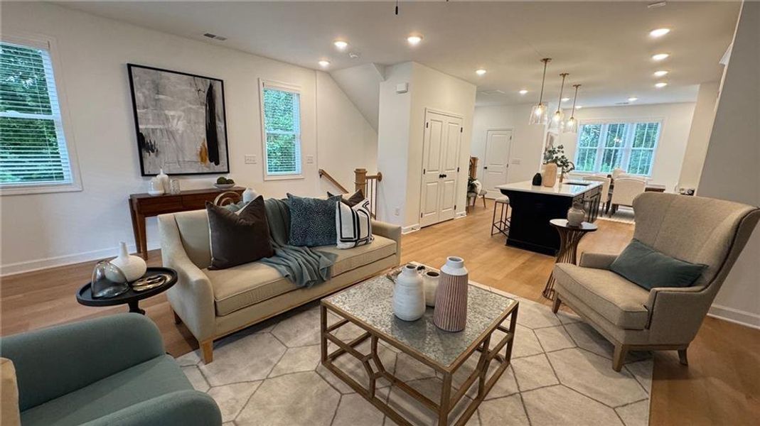 Furnished interior view inside a new home in East Park Village, Kennesaw (Image 10). Furnished interior view inside a new home in East Park Village, Kennesaw (Image 10).
