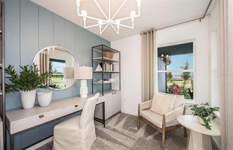 Furnished interior view inside a new home in , Wildwood (Image 10).