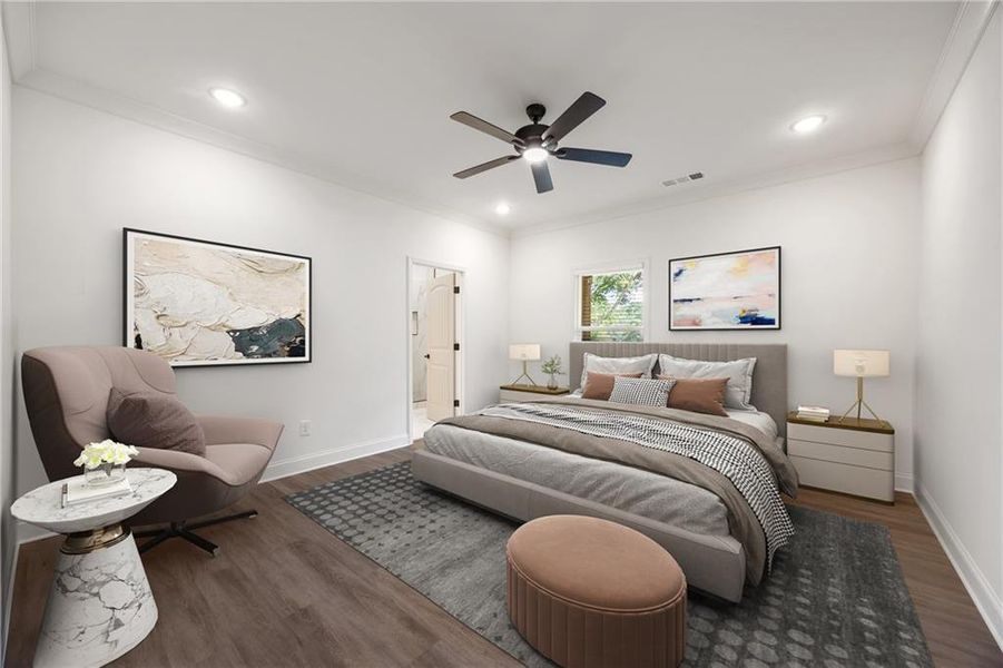 Furnished interior view inside a new home in , Monroe (Image 4). Furnished interior view inside a new home in , Monroe (Image 4).