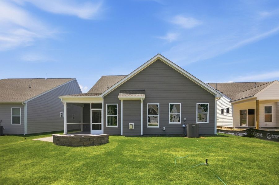 Exterior details and patio area of a home in Heritage - 55+ Community, Indian Trail (Image 3).