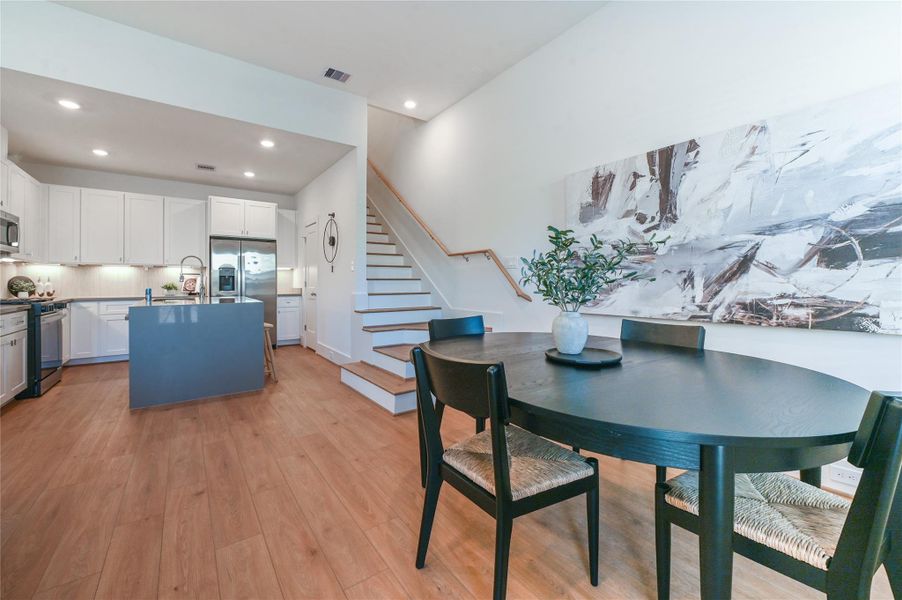Furnished interior view inside a new home in , Houston (Image 9).