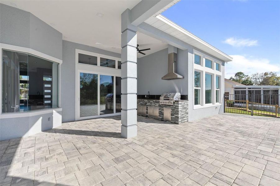 Exterior details and patio area of a home in , Palm Coast (Image 3). Exterior details and patio area of a home in , Palm Coast (Image 3).
