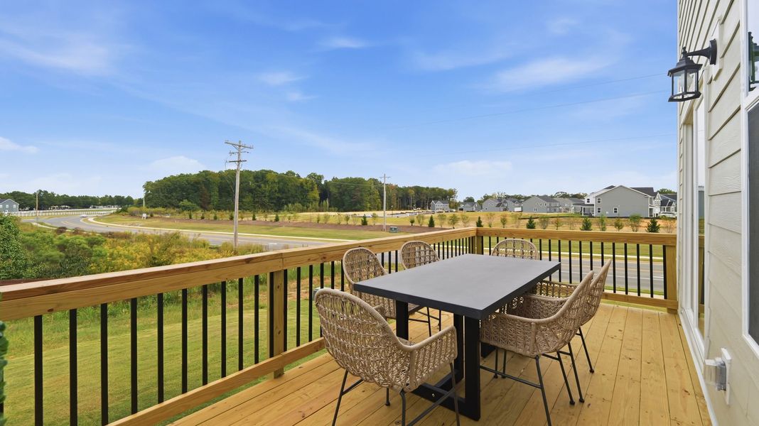 Exterior details and patio area of a home in Fallbrook Townhomes, Indian Trail (Image 3). Exterior details and patio area of a home in Fallbrook Townhomes, Indian Trail (Image 3).