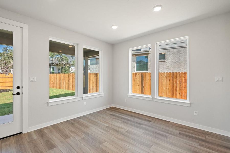 Spacious, unfurnished interior of a new home in Terrace Collection at Heritage, Dripping Springs (Image 27). Spacious, unfurnished interior of a new home in Terrace Collection at Heritage, Dripping Springs (Image 27).