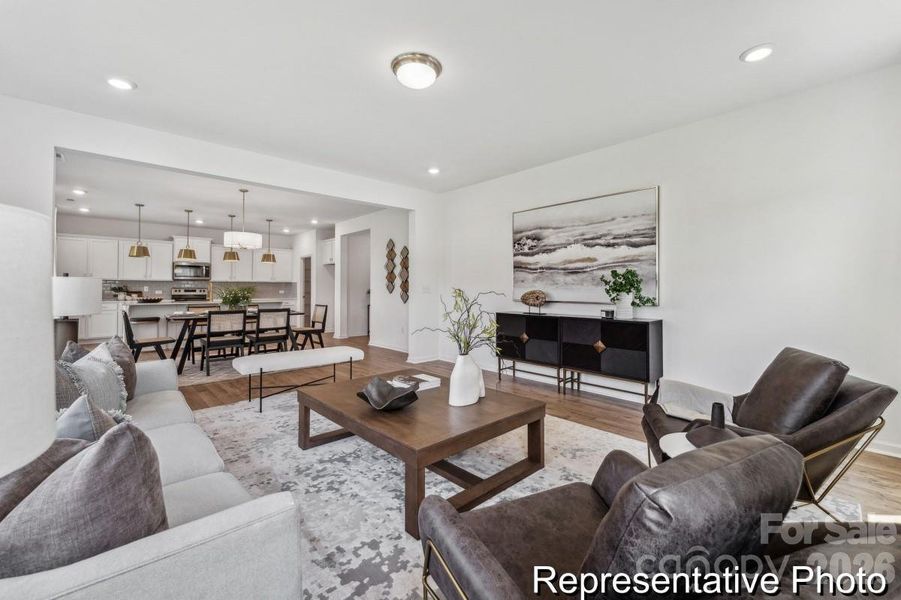 Furnished interior view inside a new home in Hidden Lakes, Statesville (Image 6). Furnished interior view inside a new home in Hidden Lakes, Statesville (Image 6).
