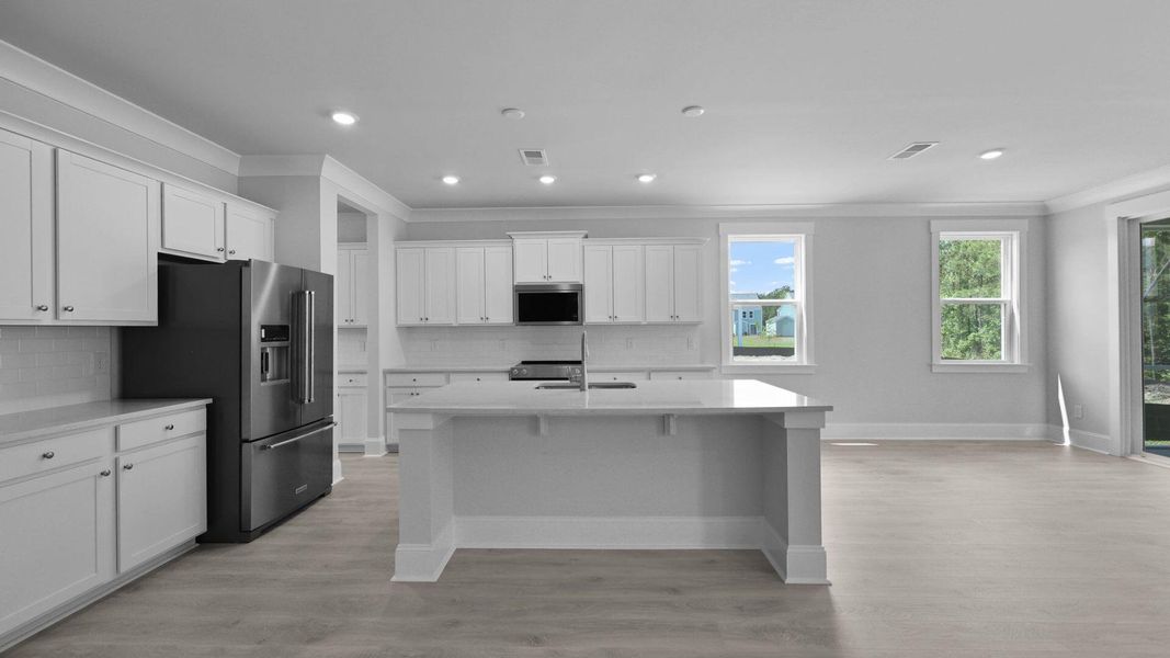 Furnished interior view inside a new home in Sheep Island, Summerville (Image 6). Furnished interior view inside a new home in Sheep Island, Summerville (Image 6).