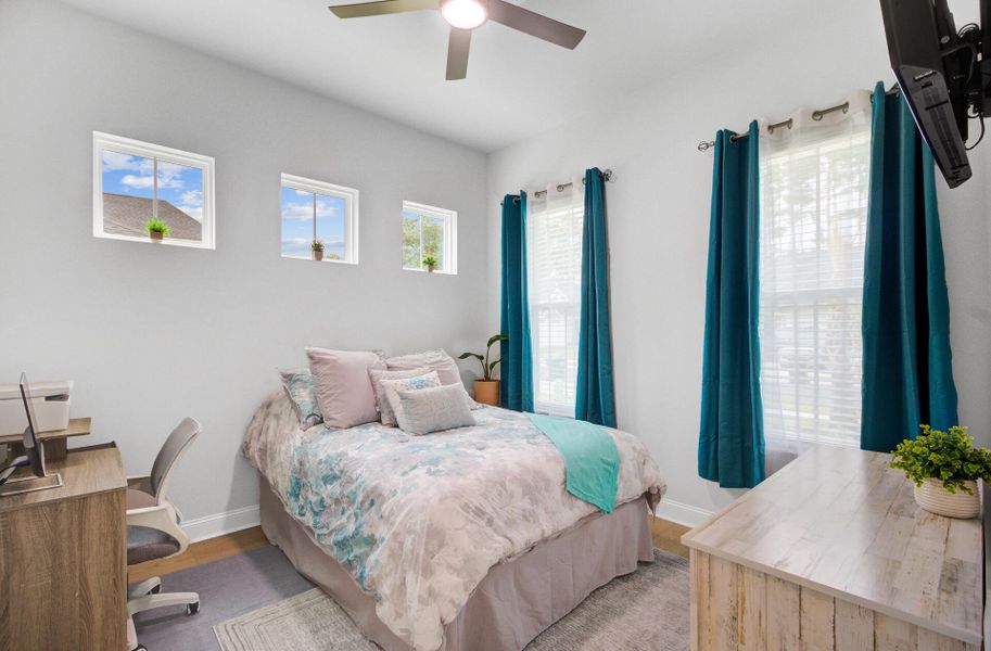 Furnished interior view inside a new home in Limehouse Village: Row Collection, Summerville (Image 15).